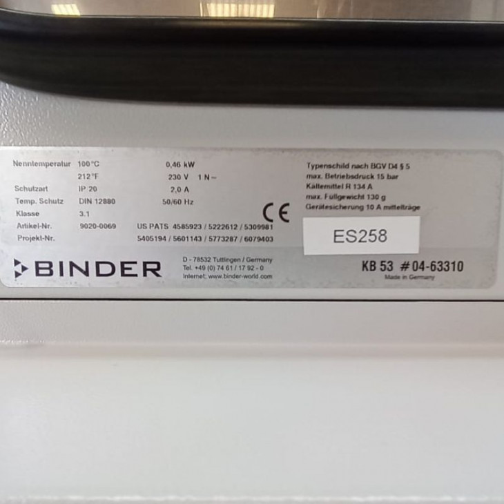 Comprar Fogão refrigerado Binder KB 53 melhor preço ǀ Galileo Equipos