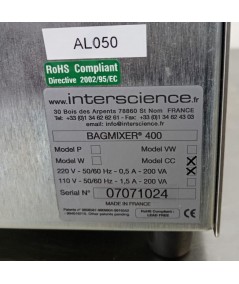 Interscience BagMixer 400 CC