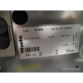Miele G7836 CD 12